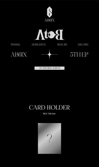 AB6IX 5th Mini Album A to B Platform Version Inclusions Card Holder