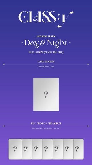 CLASS:y 2nd Mini Album Day & Night Inclusions Card Holder PVC Photocard Album