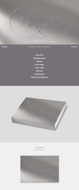 Jimin 1st Solo Album FACE Weverse Albums Version Inclusions Out Box