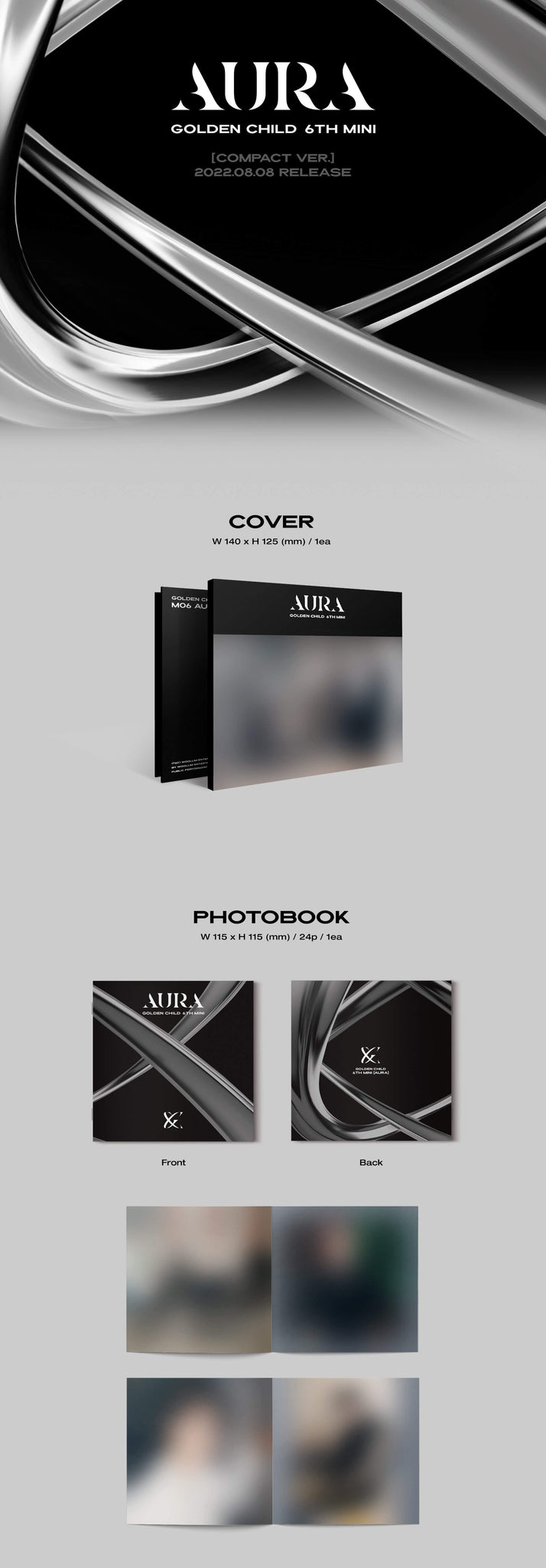 Golden Child AURA Inclusions Cover Photobook