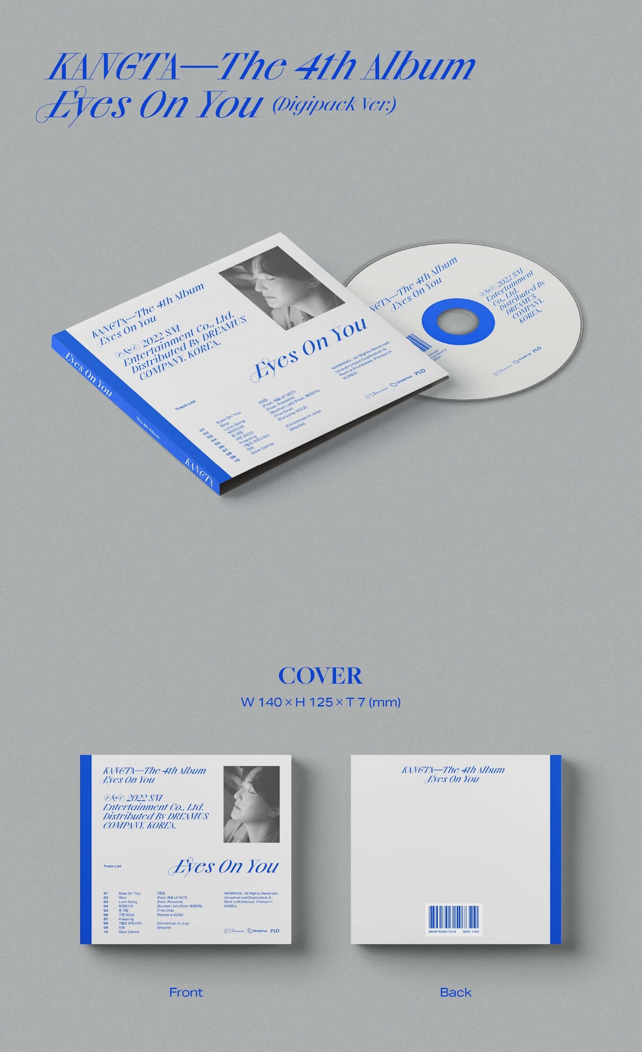 KANGTA 4th Full Album Eyes On You Inclusions Cover