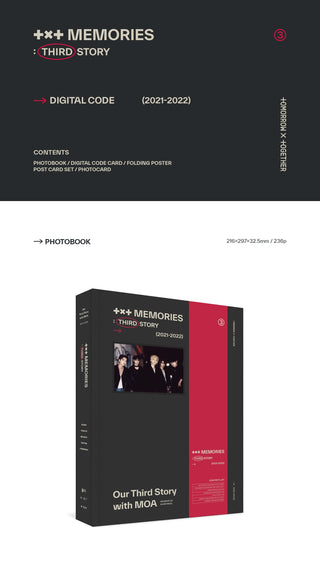 TXT MEMORIES : THIRD STORY Digital Code Inclusions Photobook