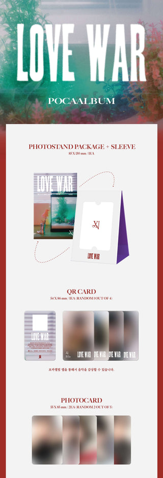 Yena Love War - POCA Version Inclusions Photostand Package + Sleeve QR Card Photocards