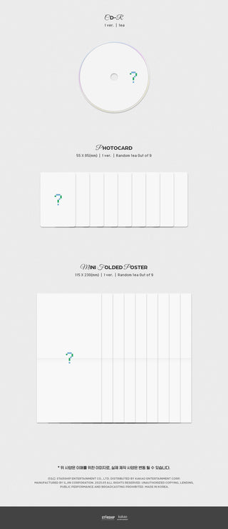 CRAVITY 5th Mini Album MASTER:PIECE (Jewel Ver.) - Limited Edition Inclusions CD Photocard Folded Poster