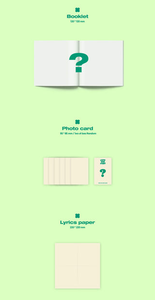 BTOB WIND AND WISH - CLOVER Version Inclusions Booklet Photocard Lyric Paper