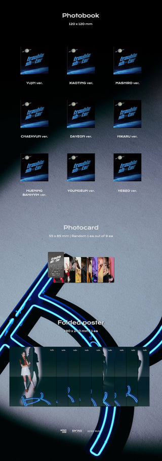 Kep1er 3rd Mini Album TROUBLESHOOTER Inclusions Digipack Version Photobook Photocard Folded Poster