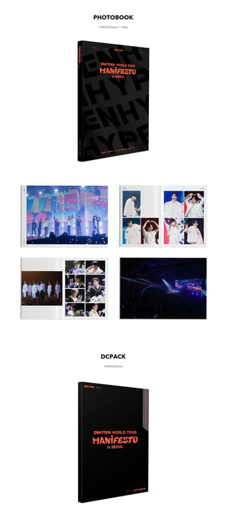 ENHYPEN WORLD TOUR MANIFESTO in SEOUL Digital Code Inclusions Photobook DC Pack