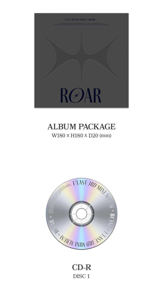 E'LAST 3rd Mini Album ROAR - Grey Version Inclusions Album Package CD