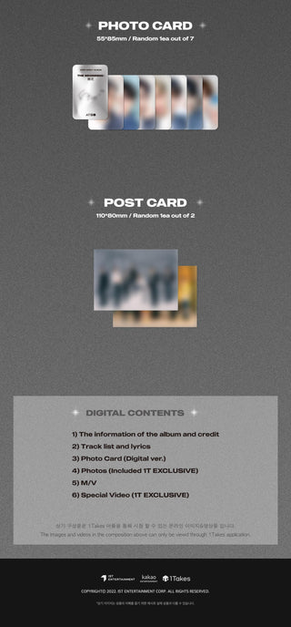 ATBO 1st Mini Album The Beginning: 開花 Platform Version Inclusions Photocard Postcard