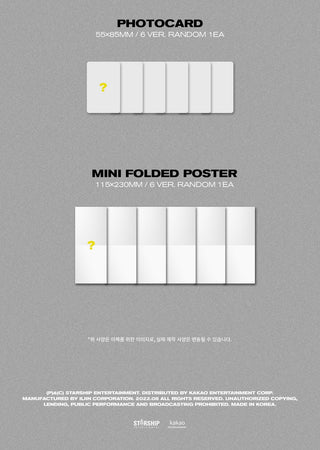 IVE 3rd Single Album After Like (Jewel Version) Inclusions Photocard Mini Folded Poster