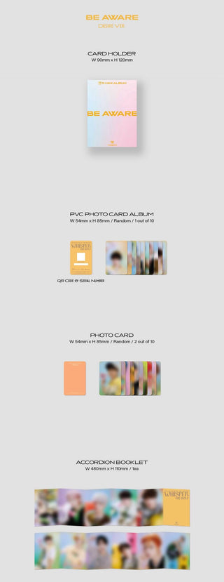 THE BOYZ BE AWARE (Platform Version) - Desire Version Inclusions Card Holder PVC Photocard Album Photocards Accordion Booklet