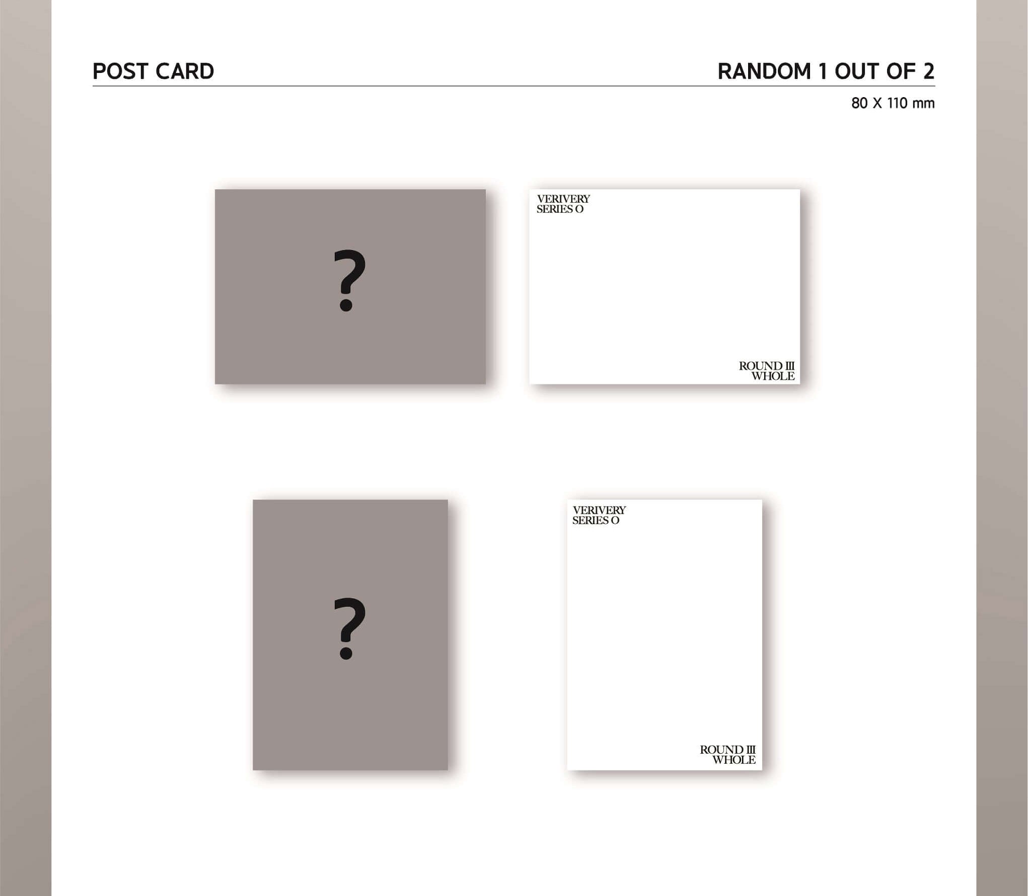 VERIVERY Series 'O' Round 3: Whole - Platform Version Inclusions Postcard
