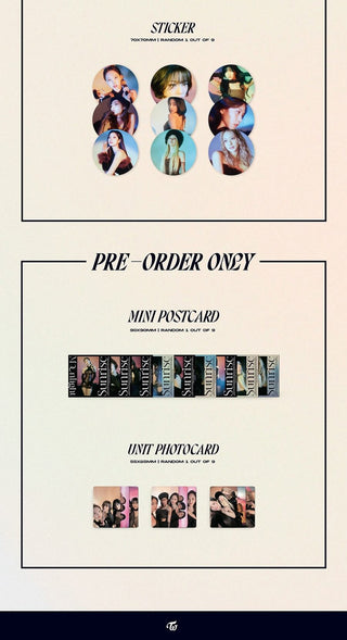 TWICE 12th Mini Album READY TO BE Digipack Version Inclusions Sticker Preorder Mini Postcard Unit Photocard