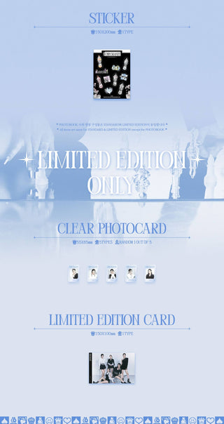 ITZY CHECKMATE Limited Edition Inclusions Sticker Limited Edition Only Clear Photocard Limited Edition Card