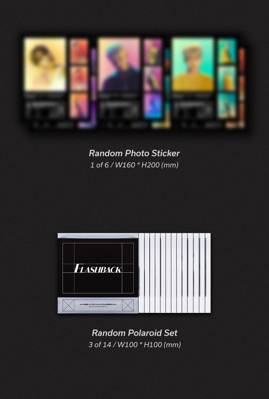 iKON FLASHBACK (Photobook Version) GREEN Version Inclusions Random Photo Sticker Random Polaroid Set