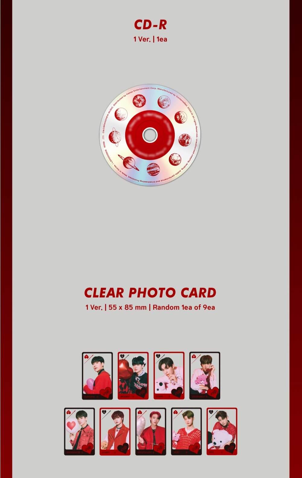 YOUNITE YOUNI-ON - Digipack Version Inclusions CD Clear Photocard