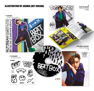 NCT DREAM Repackage Beatbox - Digipack Version JAEMIN Ver. Inclusions Cover Photobook Sticker CD Folded Poster
