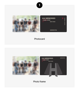 TXT MEMORIES : THIRD STORY Digital Code Inclusions Weverse Pre-order Benefit Photocard Photo Frame