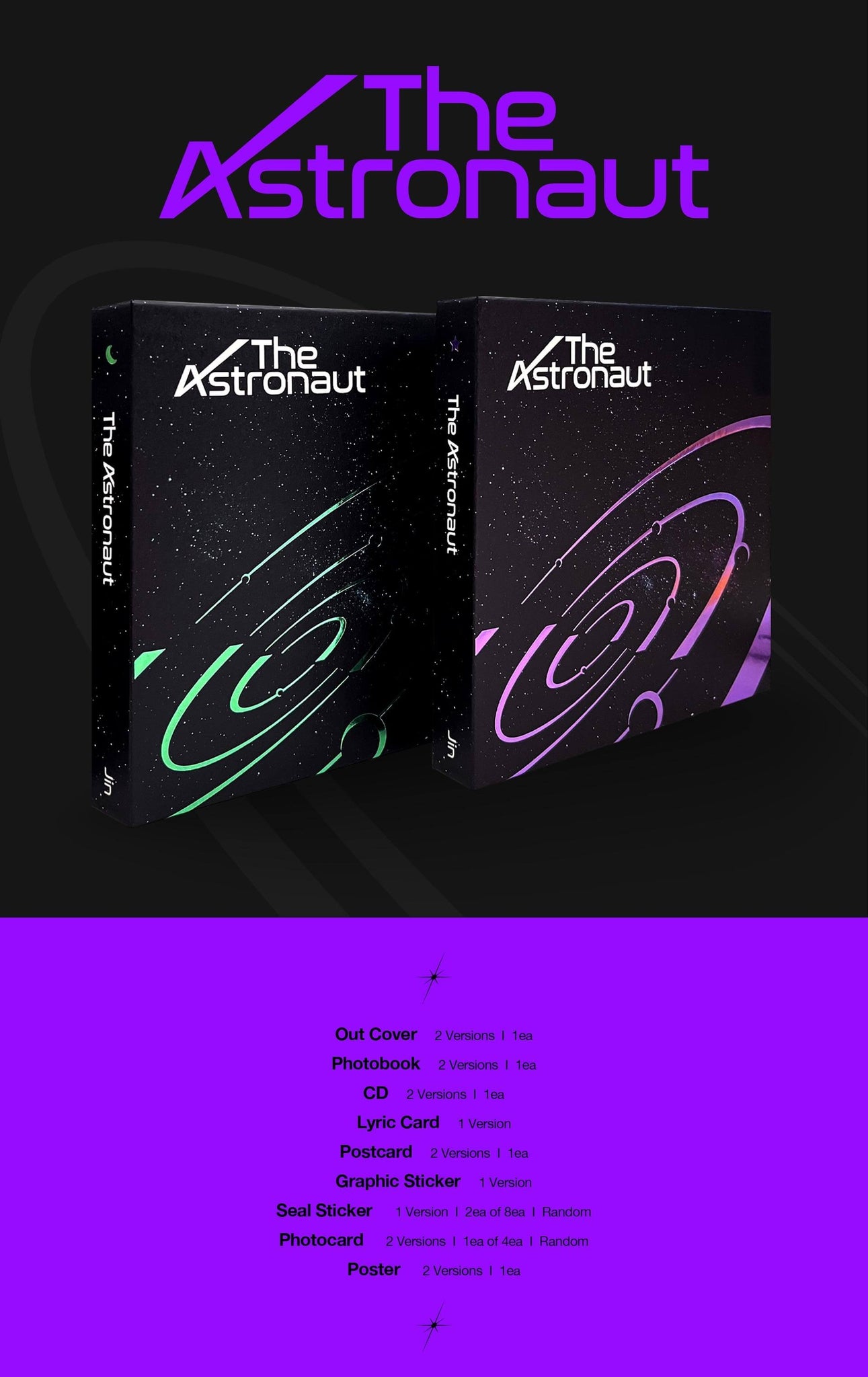 Jin Solo Single Album The Astronaut Inclusions Album Info