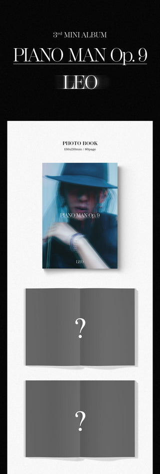 Leo 3rd Mini Album Piano Man Op. 9 Inclusions Photobook