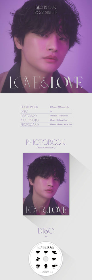 Seo In Guk Single Album LOVE & LOVE Inclusions: Photobook, CD