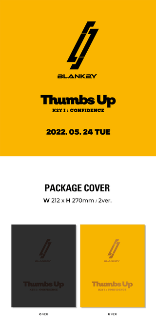 BLANK2Y K2Y I : CONFIDENCE 'Thumbs Up' Inclusions Package Cover