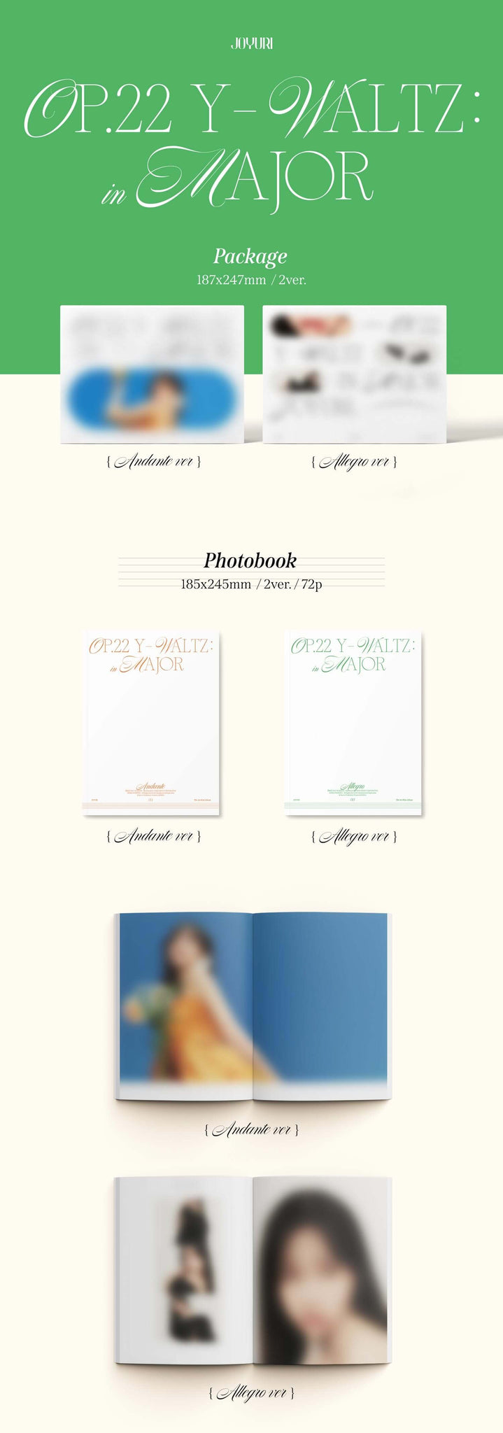 Jo YuRi Op.22 Y-Waltz : in Major Inclusions Package Photobook