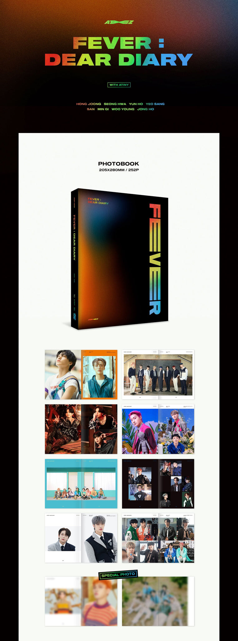 ATEEZ FEVER: DEAR DIARY Inclusions Photobook