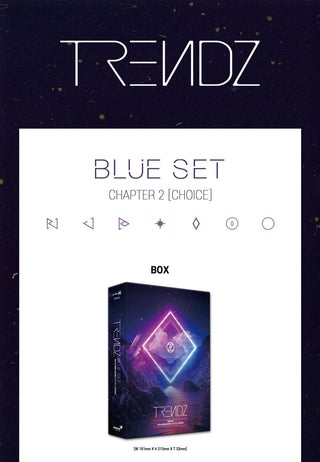TRENDZ 2nd Mini Album BLUE SET Chapter 2. CHOICE Inclusions Box