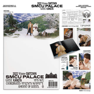 KANGTA 2022 Winter SMTOWN: SMCU PALACE Inclusions Photobook Lyric Paper CD Photocard Postcard Folded Poster