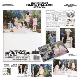 Red Velvet 2022 Winter SMTOWN: SMCU PALACE Inclusions Photobook Lyric Paper CD Photocard Postcard Folded Poster