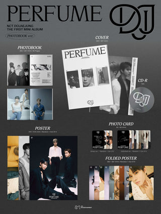 NCT DOJAEJUNG Perfume - Photobook Version Inclusions Cover Photobook CD Folded Poster Individual Photocard Group Photocard 1st Press Only Poster