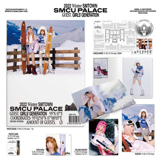 Girl's Generation (Taeyeon, Hyoyeon) 2022 Winter SMTOWN: SMCU PALACE Inclusions Photobook Lyric Paper CD Photocard Postcard Folded Poster