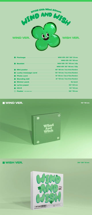BTOB WIND AND WISH Inclusions Album Info