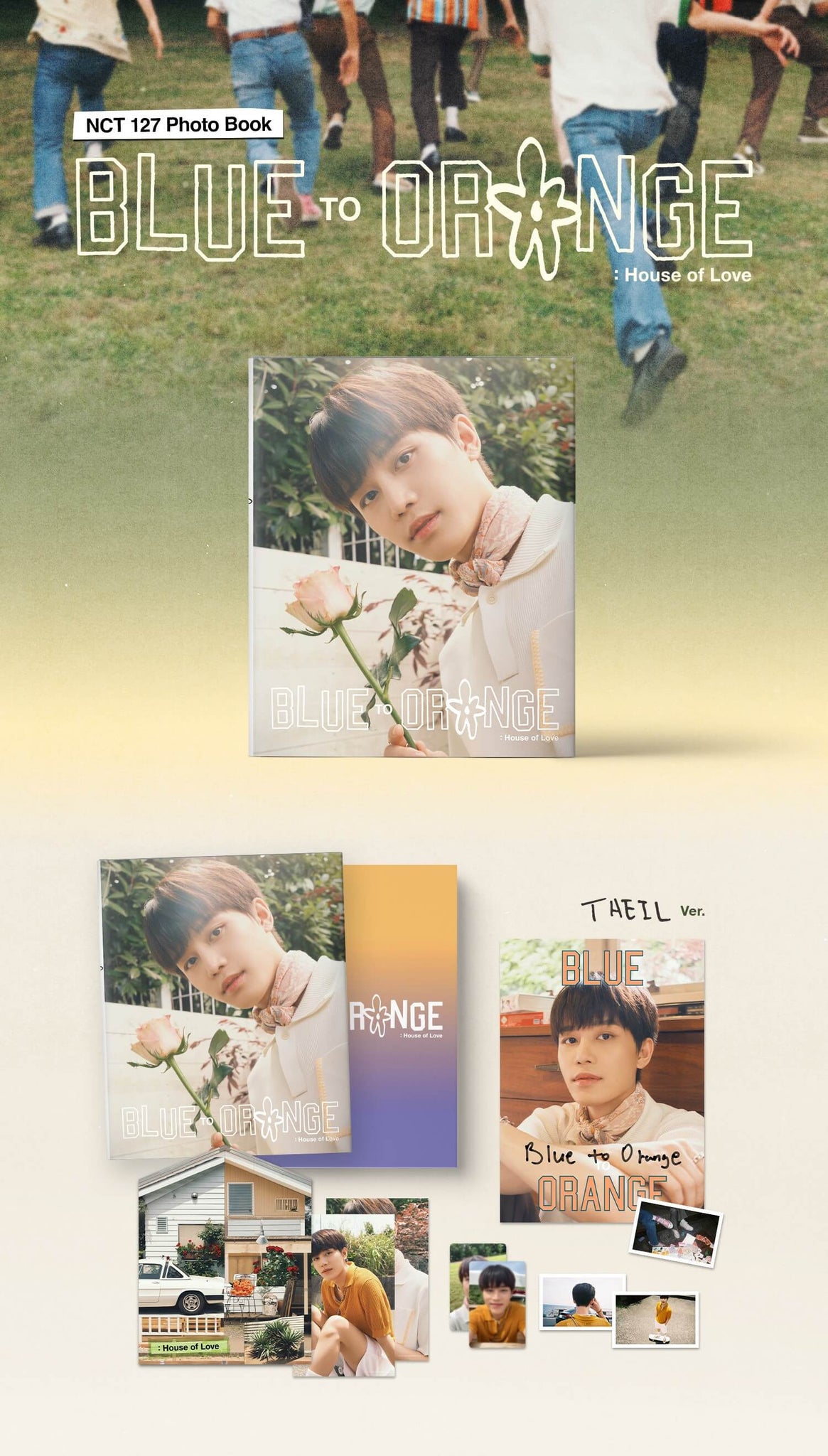 NCT 127 Photobook BLUE TO ORANGE - Taeil Version