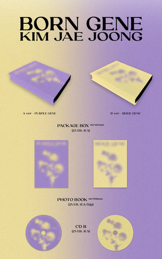 Kim Jae Joong BORN GENE Inclusions Package Box Photobook CD