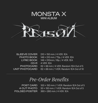 MONSTA X 12th Mini Album REASON Album Info