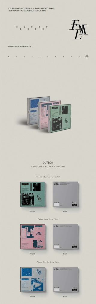 SEVENTEEN 10th Mini Album FML Inclusions Out Box