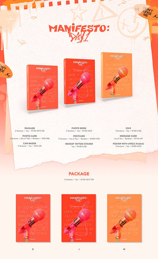 ENHYPEN 3rd Mini Album MANIFESTO: DAY 1 Inclusions Package