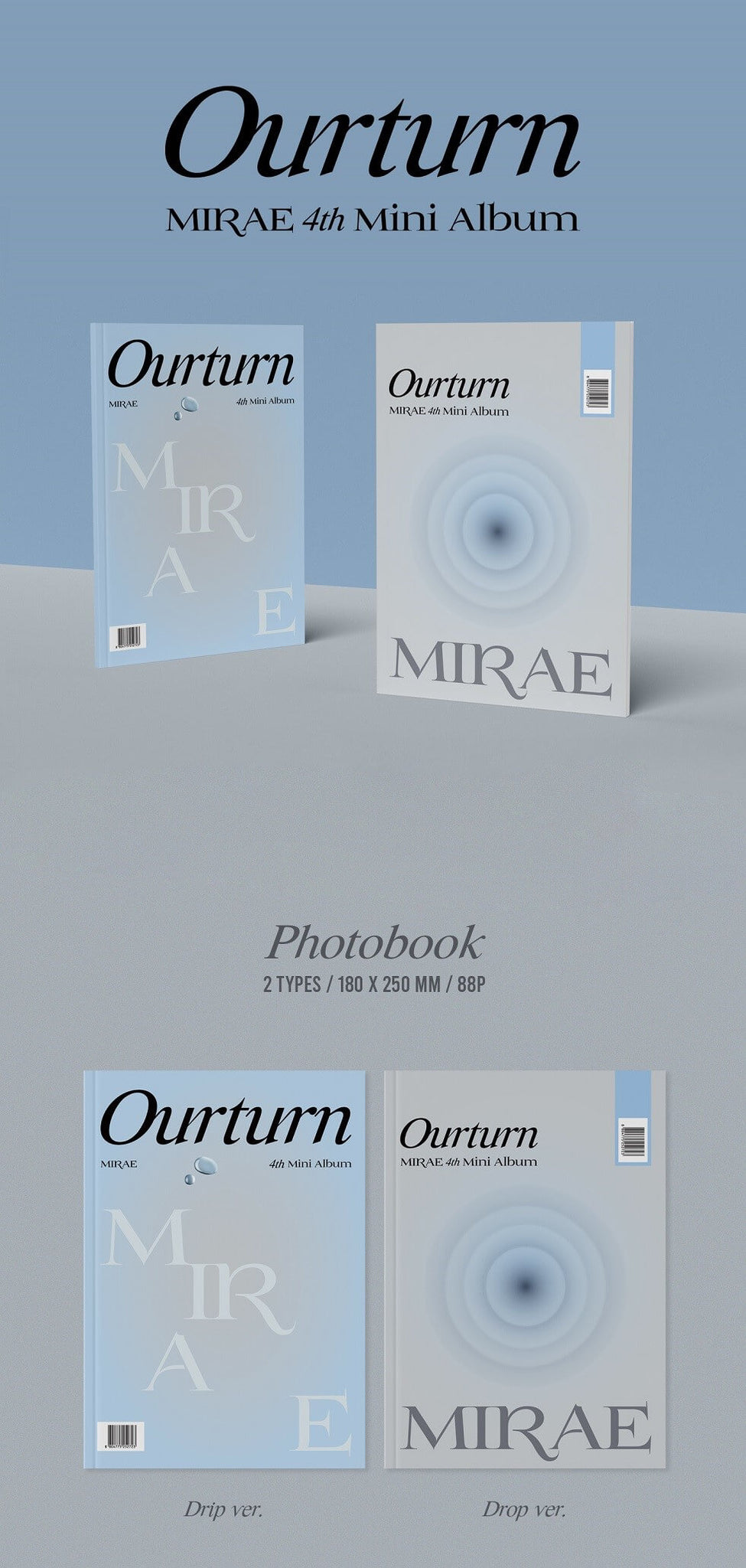 MIRAE 4th Mini Album Ourturn Inclusions Photobook 