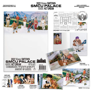 NCT DREAM 2022 Winter SMTOWN: SMCU PALACE Inclusions Photobook Lyric Paper CD Photocard Postcard Folded Poster