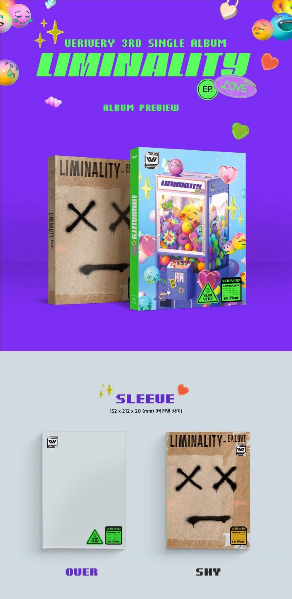 VERIVERY 3rd Single Album Liminality - EP.LOVE Inclusions Sleeve