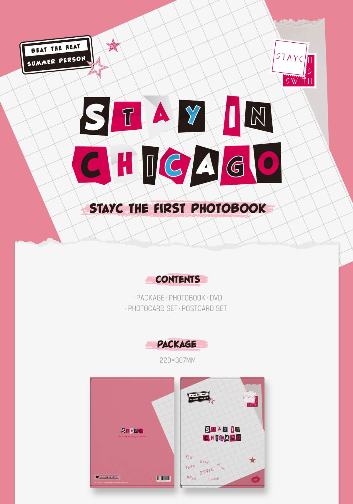 STAYC 1st Photobook STAY IN CHICAGO Inclusions Contents Package