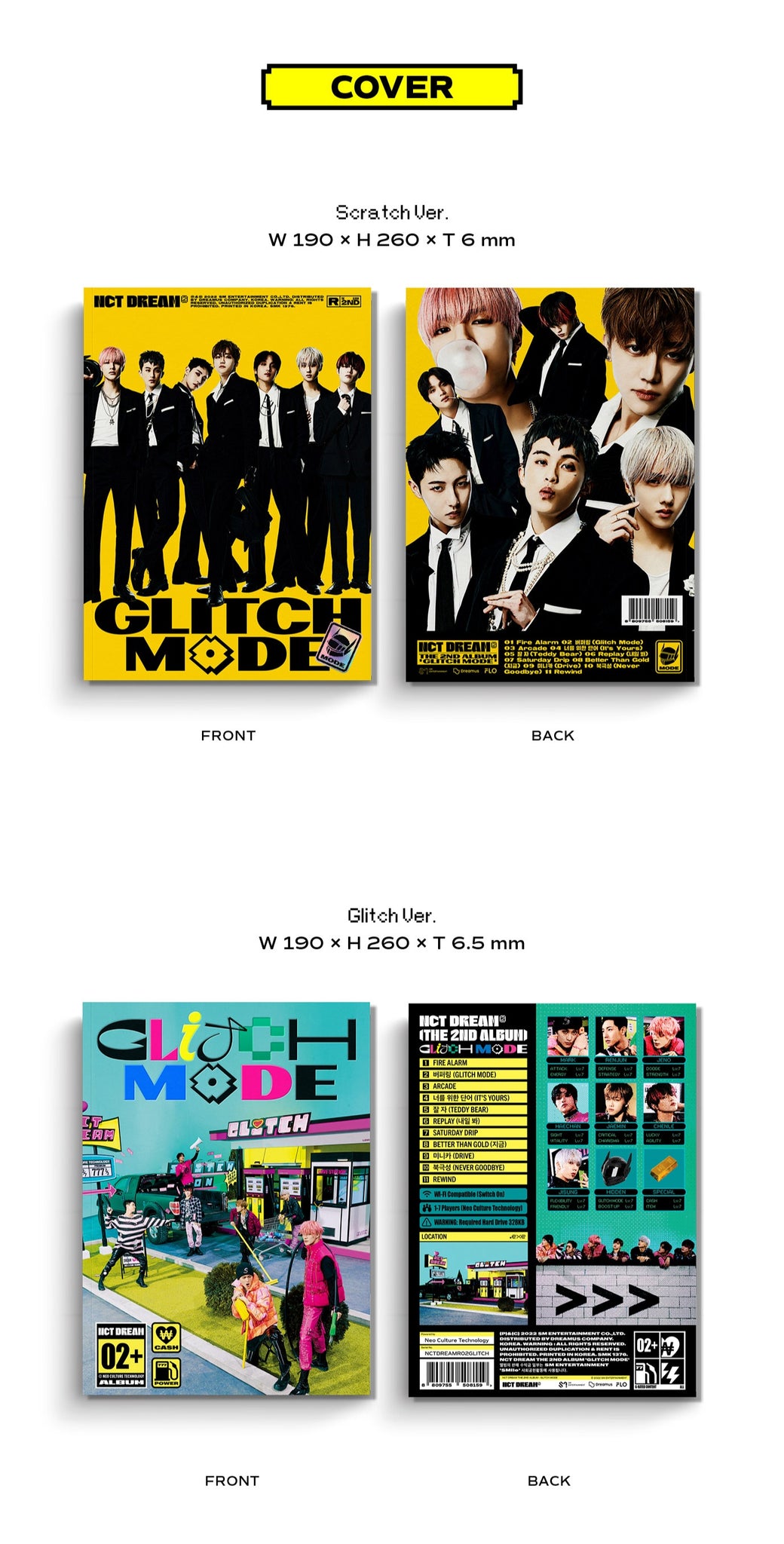 NCT Dream Glitch Mode (Photobook Ver.) Inclusions Cover