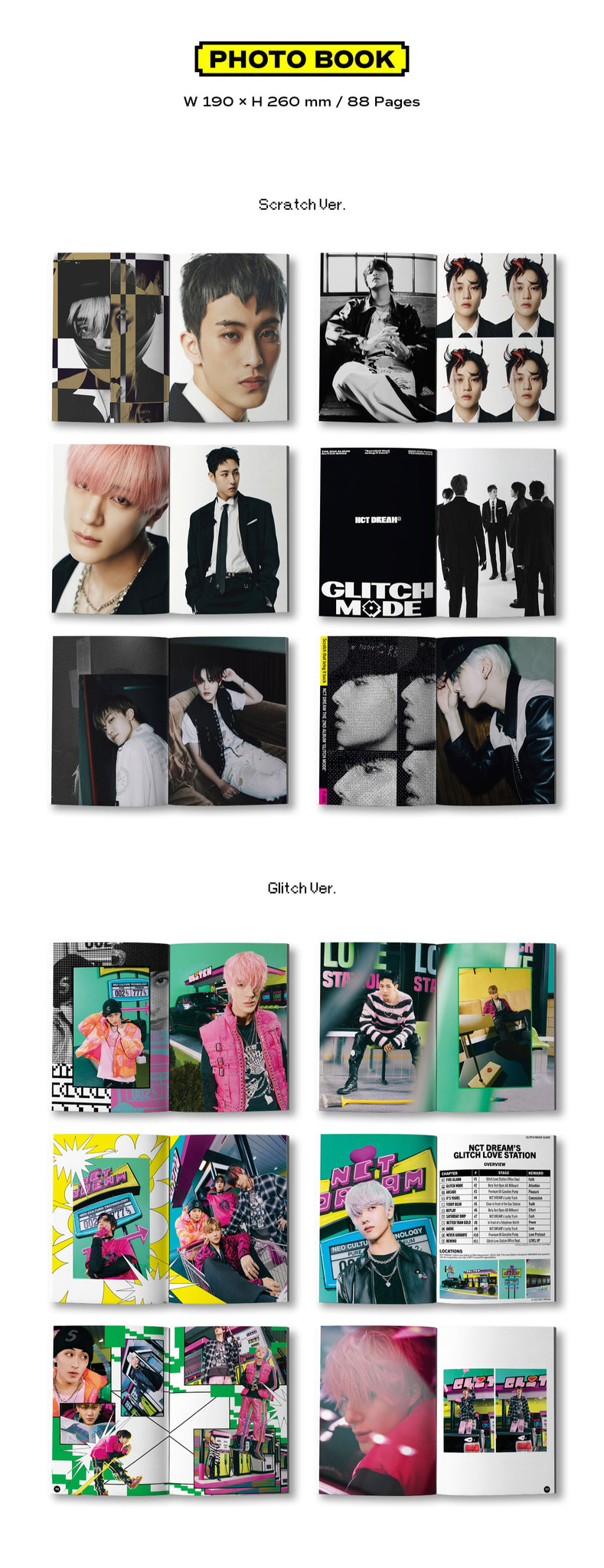 NCT Dream Glitch Mode (Photobook Ver.) Inclusions Photobook