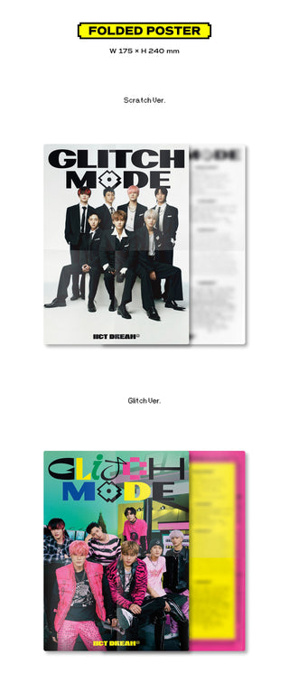 NCT Dream Glitch Mode (Photobook Ver.) Inclusions Folded Poster