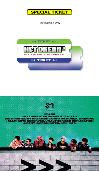 NCT Dream Glitch Mode (Photobook Ver.) Inclusions 1st Press Only Special Ticket