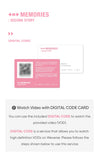 TXT - MEMORIES: SECOND STORY Digital Code Card Instructions