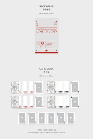 B.I Album Love or Loved Part.1 - CARD PACK Version Inclusions Package Card Book