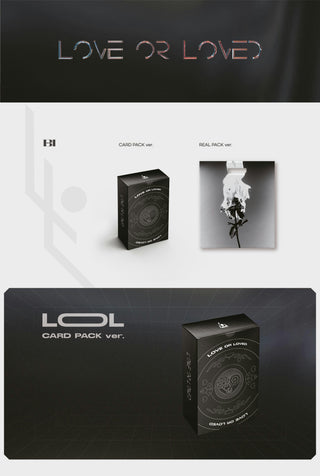 B.I Album Love or Loved Part.1 - CARD PACK Version Info Preview